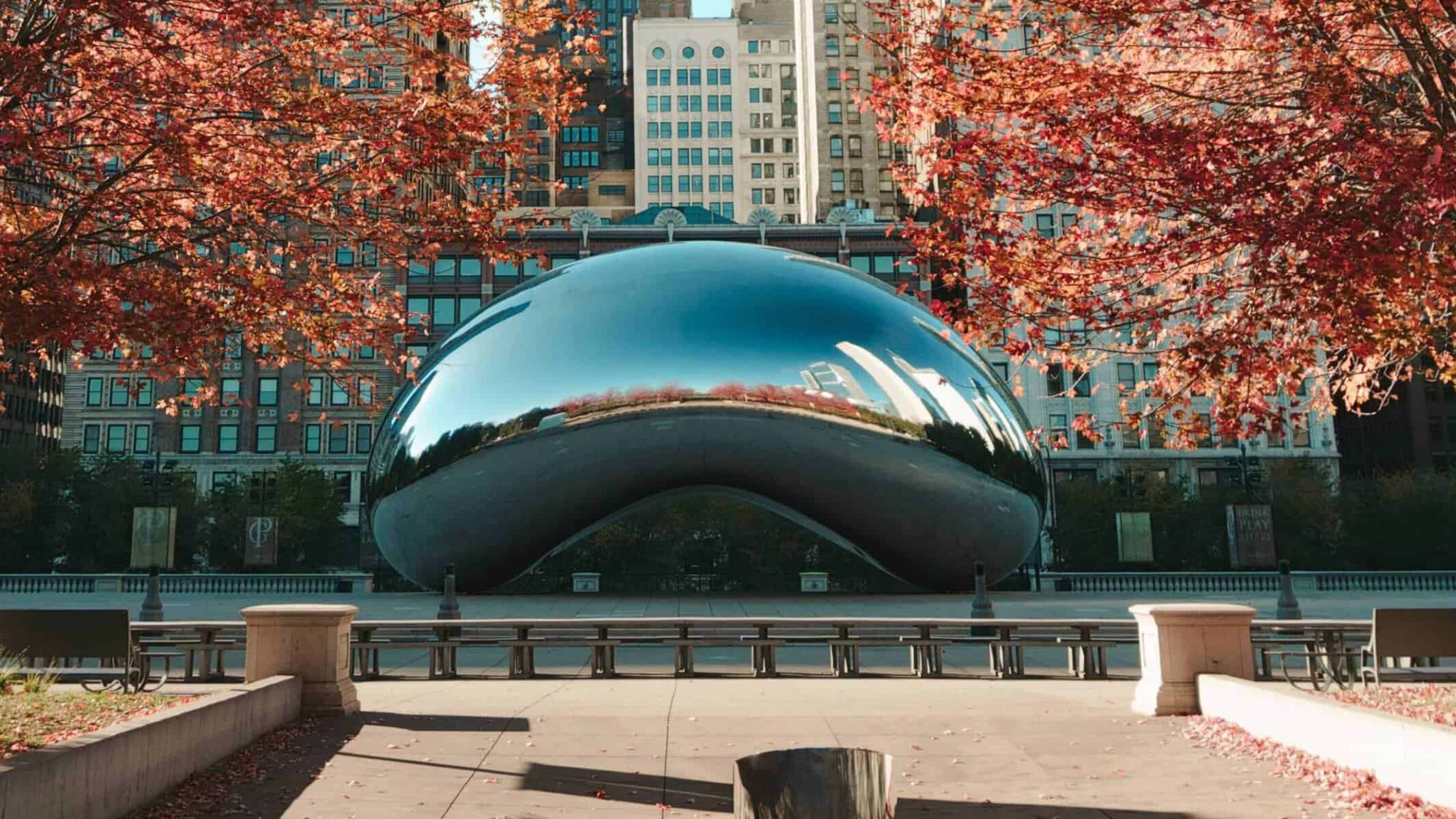 A picture of the famous bean from Chicago