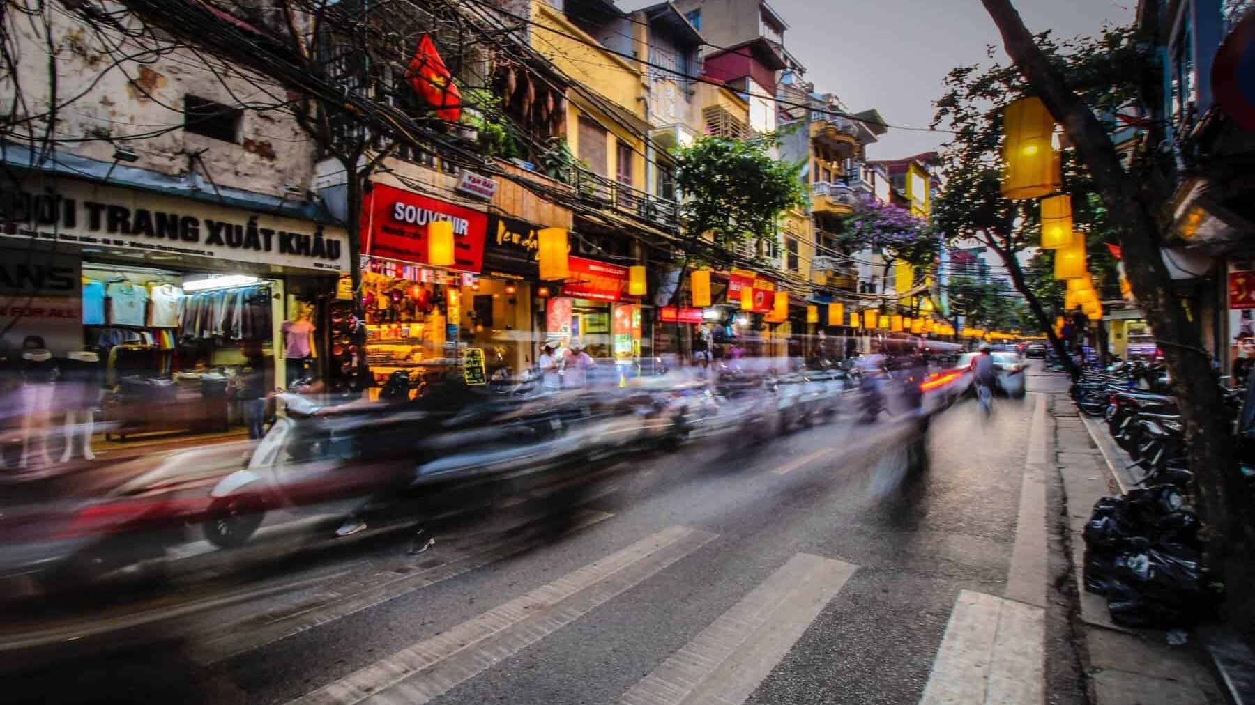 Calle en Hanoi, Vietnam
