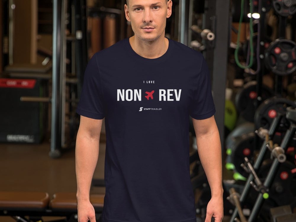 I love non-rev T-shirt navy blue