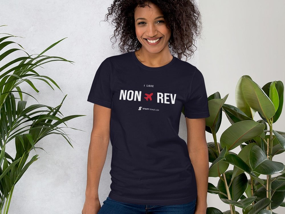 I love non-rev T-shirt navy blue