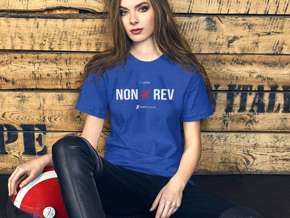 I love non-rev T-shirt blue